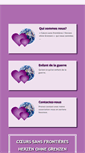 Mobile Screenshot of coeurssansfrontieres.com